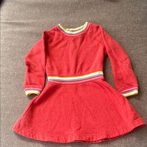 Mini Boden Long Sleeve Sweater Dress: 3-4yrs
